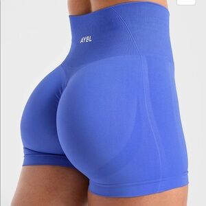 AYBL empower seamless shorts in cobalt blue
